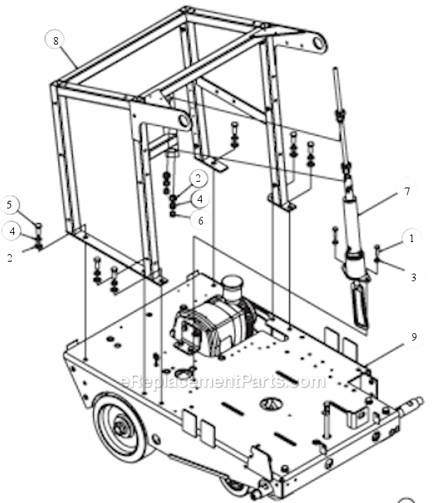 Page H Diagram and Parts List for MK-4018KB  MK Diamond Concrete Saw